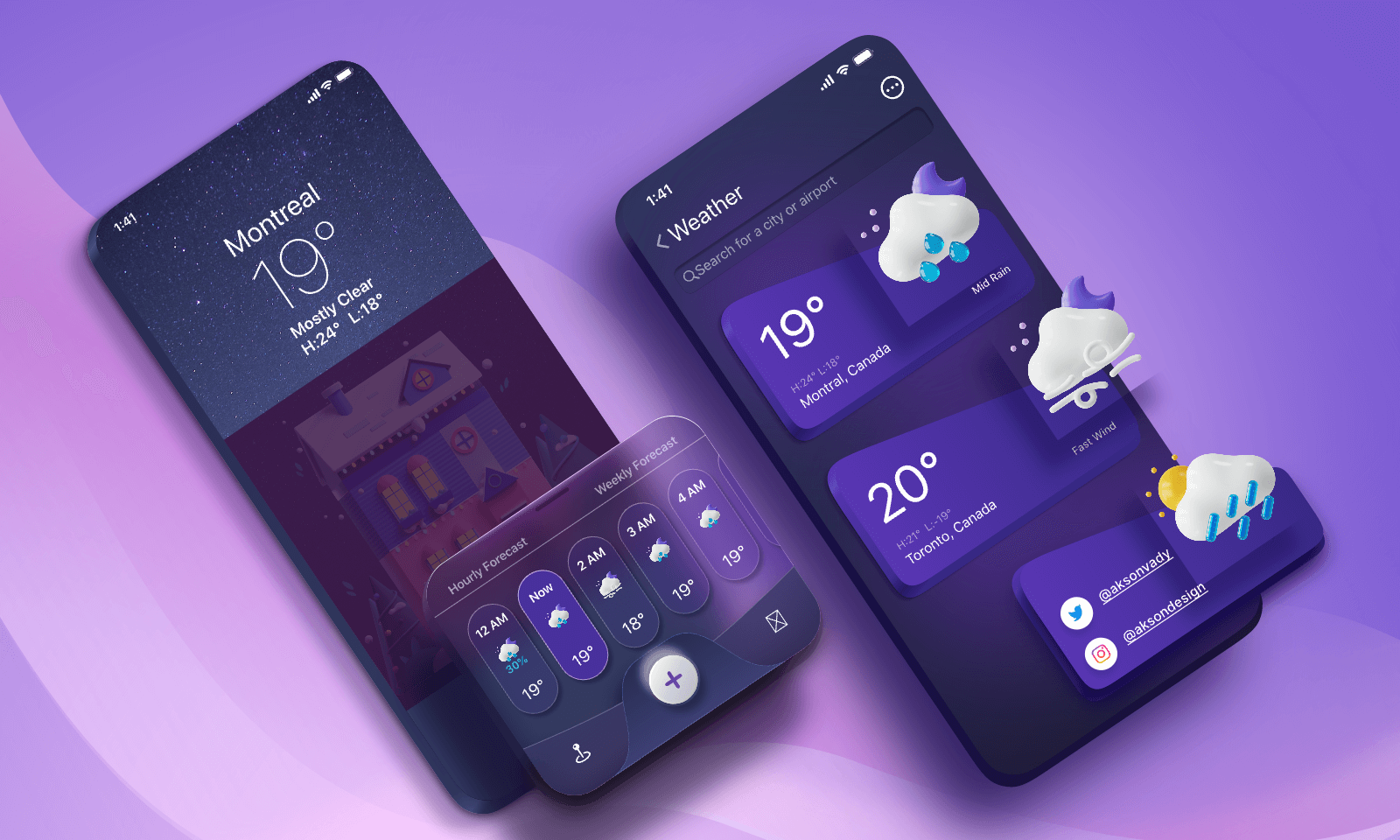 天气APP UI设计
